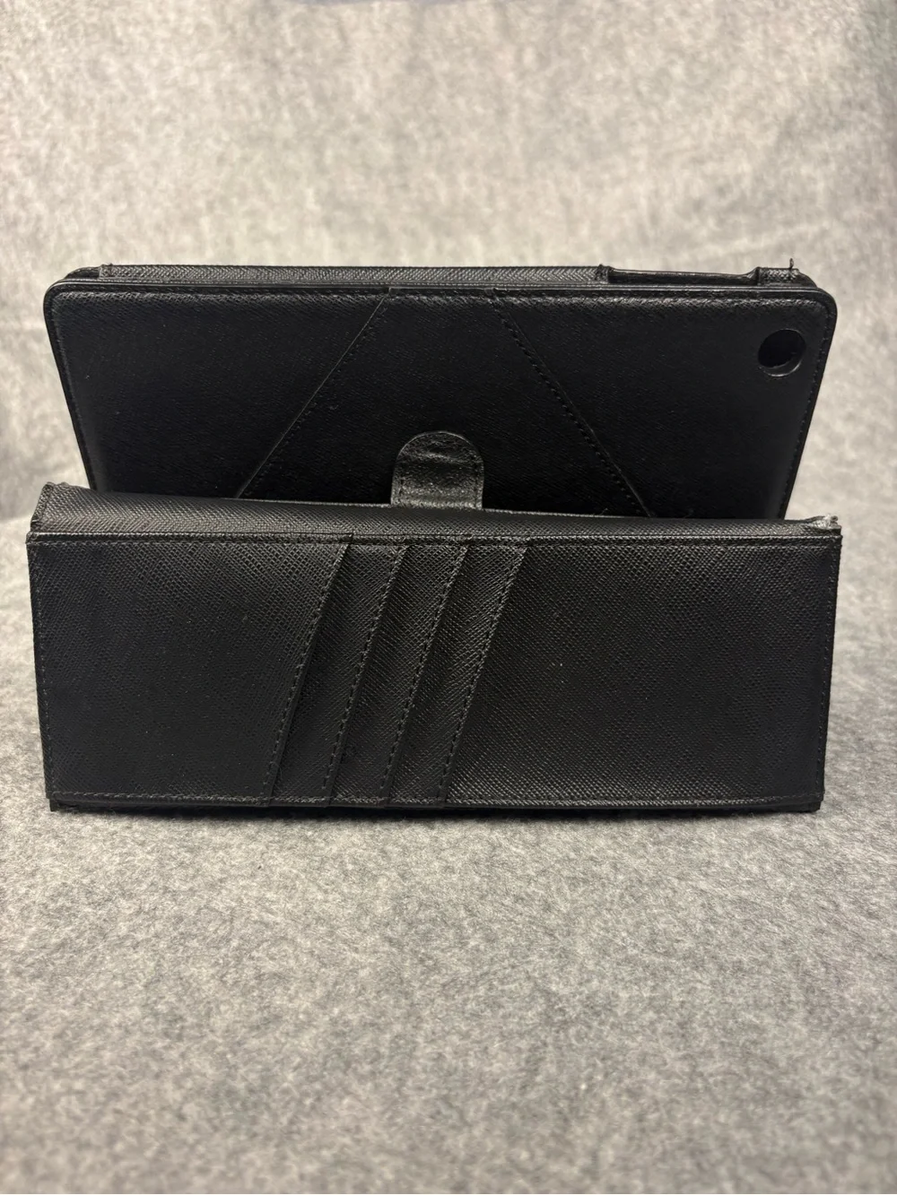 Michael Kors Black Saffiano Leather 9.7” iPad Folio Wallet Organizer